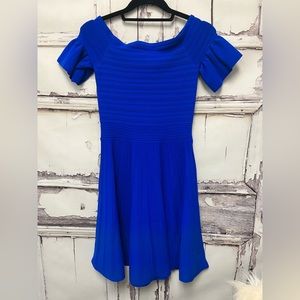 Ted Baker Bardot Frill Knitted Skater Dress Size 1